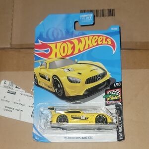 Yellow Hot Wheels Sports Car Toy